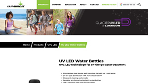 Luminor - Glacier UV LED Water Bottle