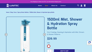 Lunatec - 1500ml Mist, Shower & Hydration Spray Bottle