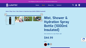 Lunatec - Mist, Shower & Hydration Spray Bottle