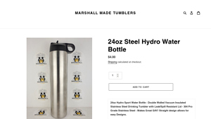 Marshall Made - 24oz Steel Hydro Water Bottle