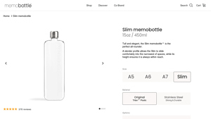 memobottle - Slim memobottle
