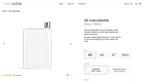 memobottle - A5 memobottle
