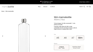 Memobottle - Slim memobottle