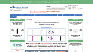 Midwest Bottles - Lotion Bottles and Pumps