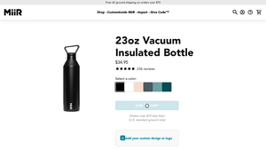 Miir - 23oz Vacuum Insulated Bottle