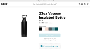 Miir - 23oz Vacuum Insulated Bottle