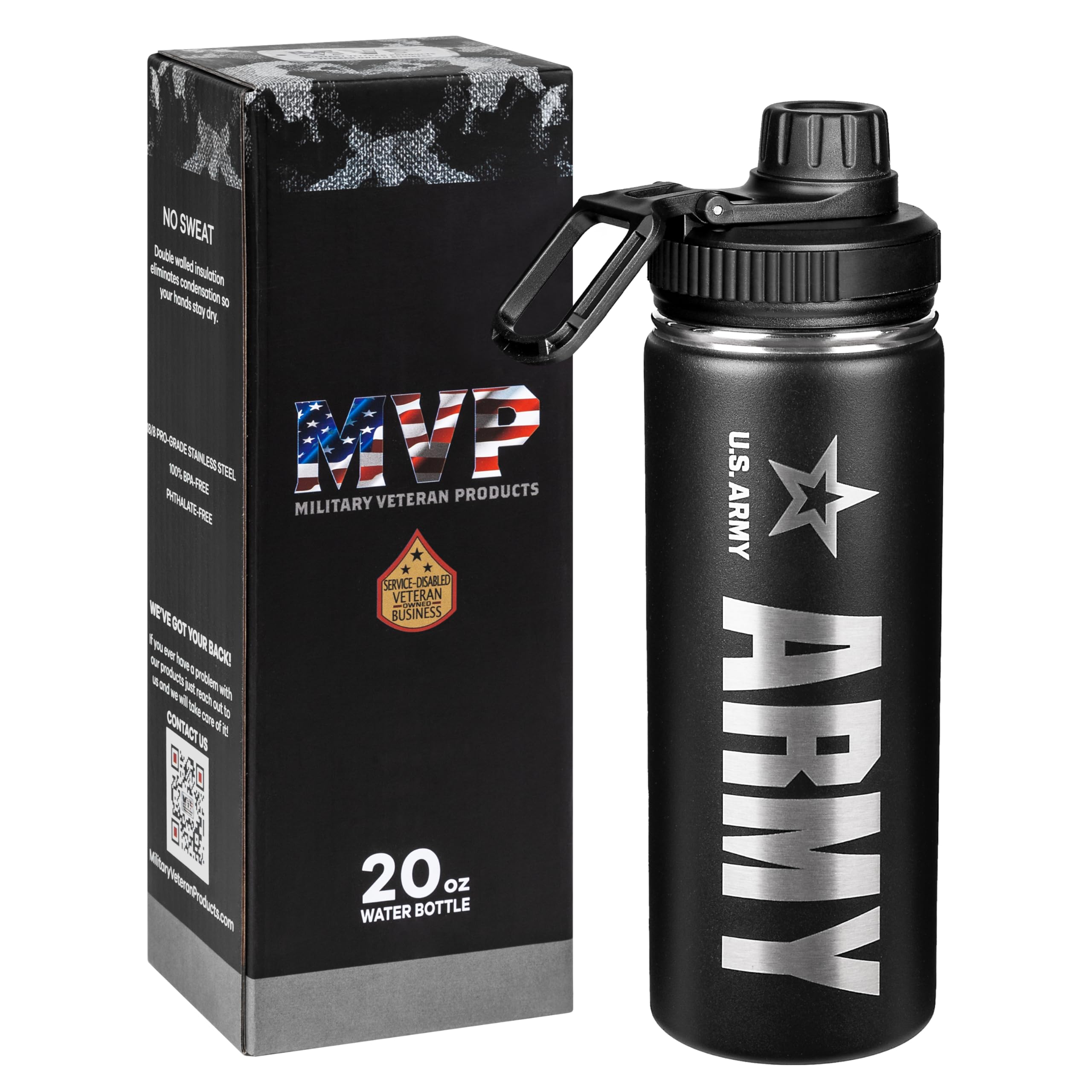 A stock image illustrating military water bottle concepts