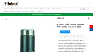 Minimal Bottle - Stainless Steel Insulated Water Bottle