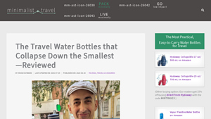 Minimalist - Collapsible Water Bottles
