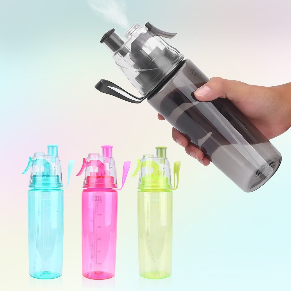 A stock image illustrating misting water bottles concepts