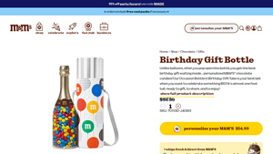 M&M'S - Birthday Gift Bottle