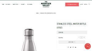 Mountain Valley Spring - 17 oz Stainless Steel Thermal Bottle