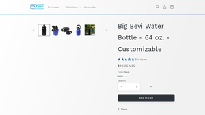 Big Bevi - Customizable 64 oz Water Bottle