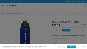 Georgia-Pacific - 28 Oz. Aluminum Water Bottle