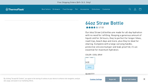 MyThermoFlask - 64oz Straw Bottle