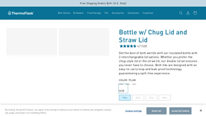 MyThermoFlask - Insulated Bottle with Chug and Straw Lid