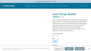 MyThermoFlask - 64oz Straw Bottle