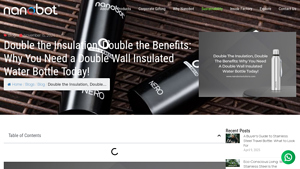 NanoBot Solutions - Double Wall Insulated Water Bottle