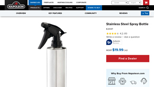 Napoleon - Stainless Steel Spray Bottle
