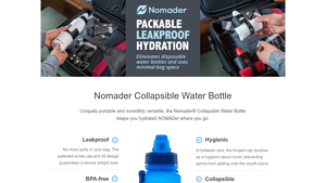 Nomader - Collapsible Water Bottle
