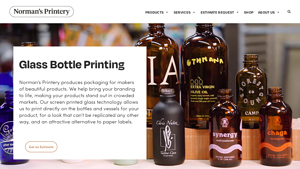Norman's Printery - Glass Bottle Printing