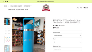 Norman Stamp and Seal - Personalized 18 oz Yeti Bottle