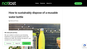 Notlost - Reusable Water Bottles