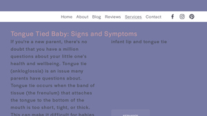 Nurture and Nourish Services - Tongue Tie Support