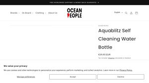 Ocean People - Aquablitz Self Cleaning Water Bottle