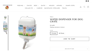 Official Dog House - Water Dispenser for Dog Crate