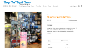 Orange Peel Bicycle Service - OP Bicycle Water Bottles