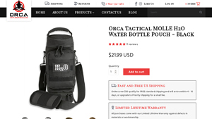 Orca Tactical - MOLLE H2O Water Bottle Pouch