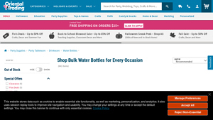 Oriental Trading - Bulk Water Bottles