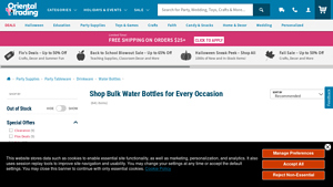 Oriental Trading - Bulk Water Bottles