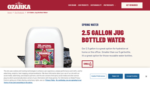 Ozarka® - 2.5 Gallon Natural Spring Water