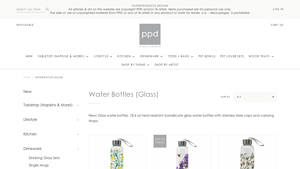 Paper Products Design - Heat-Resistant Glass Water Bottles