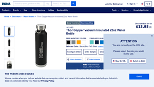 PCNA - Leeds Thor Copper Vacuum Insulated Water Bottle