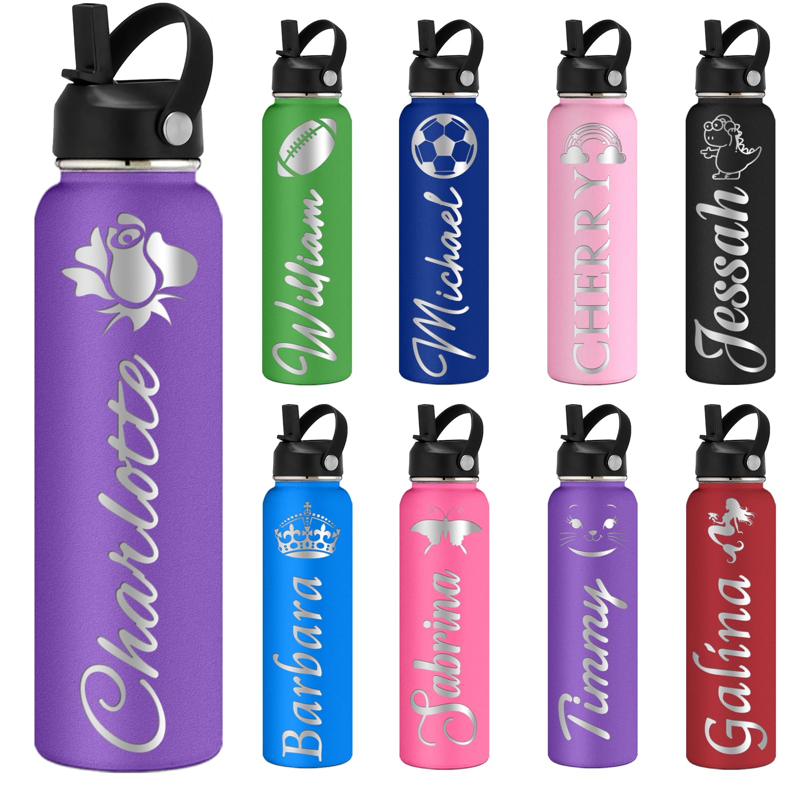 A stock image illustrating personalized insulated water bottles concepts