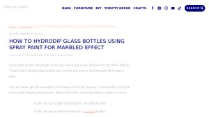 Petticoat Junktion - Hydro Dipping Glass Bottles