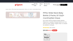 Pigeon - PPSU Wide Neck Baby Bottle 2 Packs