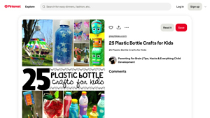 Pinterest - Plastic Bottle Crafts for Kids