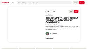 Pinterest - DIY Bottle Craft Tutorials
