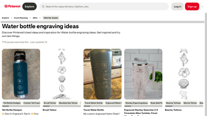Pinterest - Engraved Water Bottles