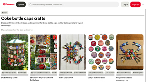 Pinterest - Bottle Cap Crafts