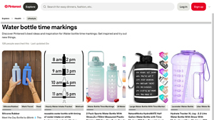 Pinterest - Water Bottle Time Markings