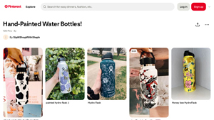 Pinterest - Hand-Painted Water Bottles