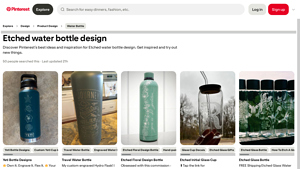 Pinterest - Custom Engraved Water Bottles