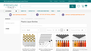 Premium Vials - PET Clear Bottles with Tamper Evident Lids