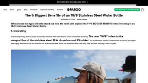 Project Pargo - 18/8 Stainless Steel Water Bottles