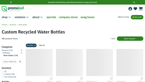 PromoLeaf - Custom Recycled Water Bottles
